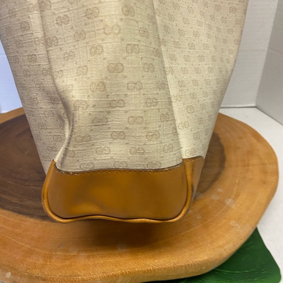 Gucci Magazine Micro GG Logo Tote Bag Vintage Tote - Picture 9 of 16